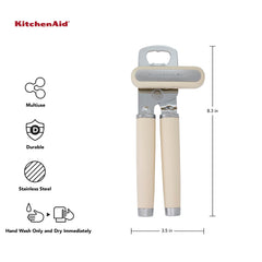KitchenAid detalle de cuchilla de acero inoxidable para cortes suaves y limpios
