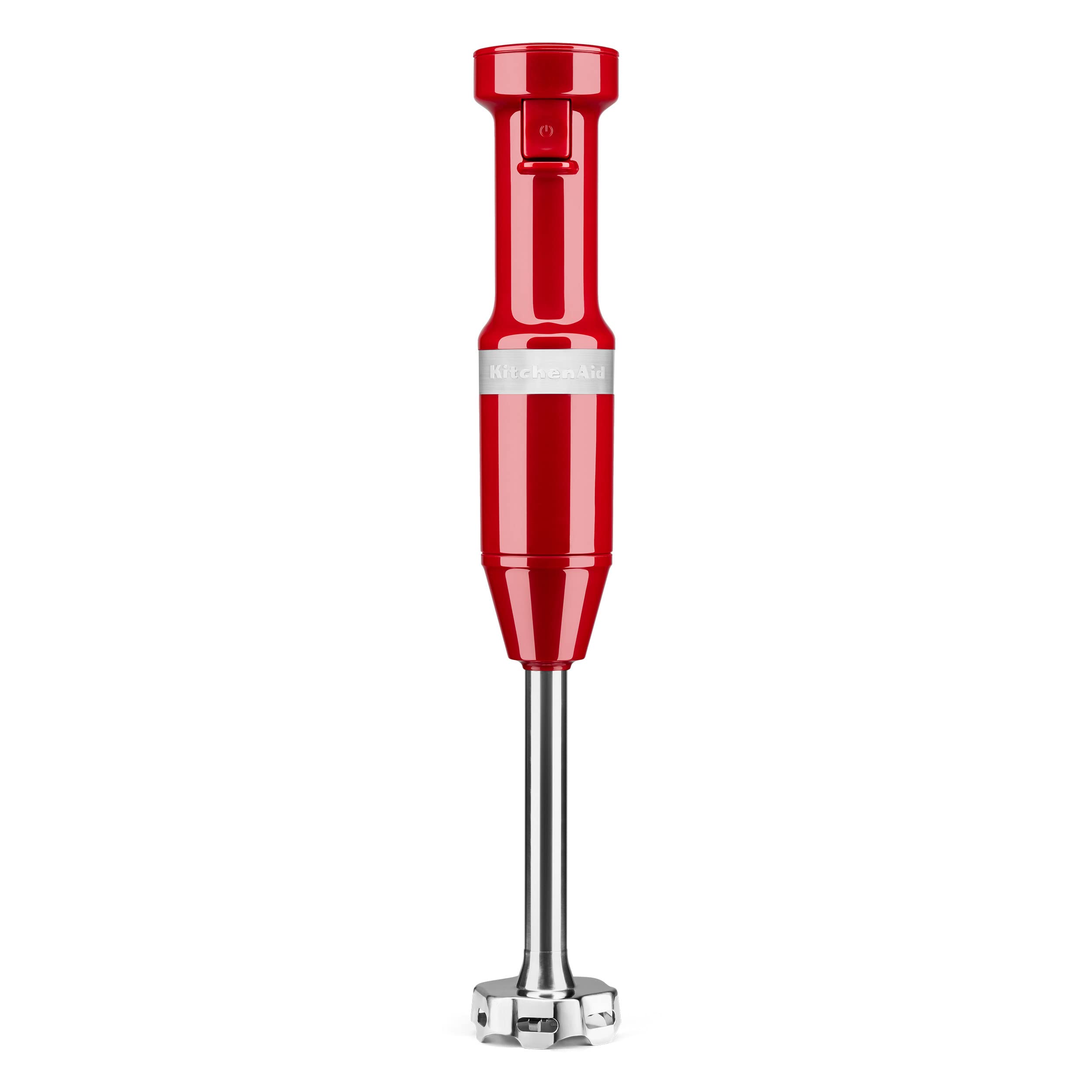 KitchenAid vista frontal Empire Red, diseño compacto y control de velocidad