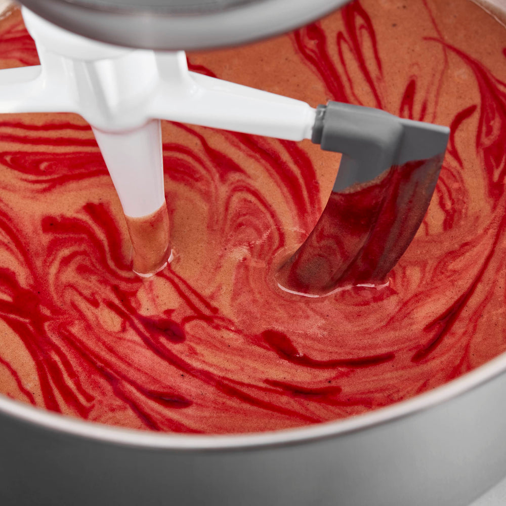 KitchenAid paleta Flex Edge con etiqueta de compatibilidad de modelos, fácil decisión