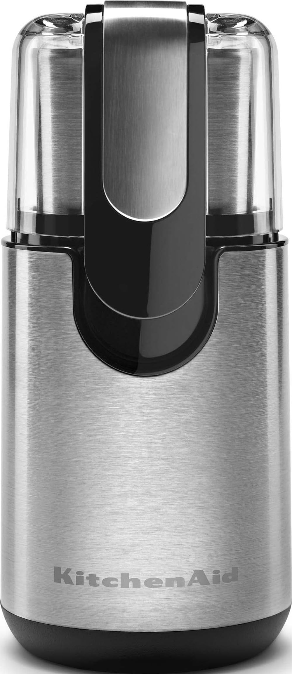KitchenAid molinillo frontal Onyx Black mostrando diseño compacto y beneficio práctico