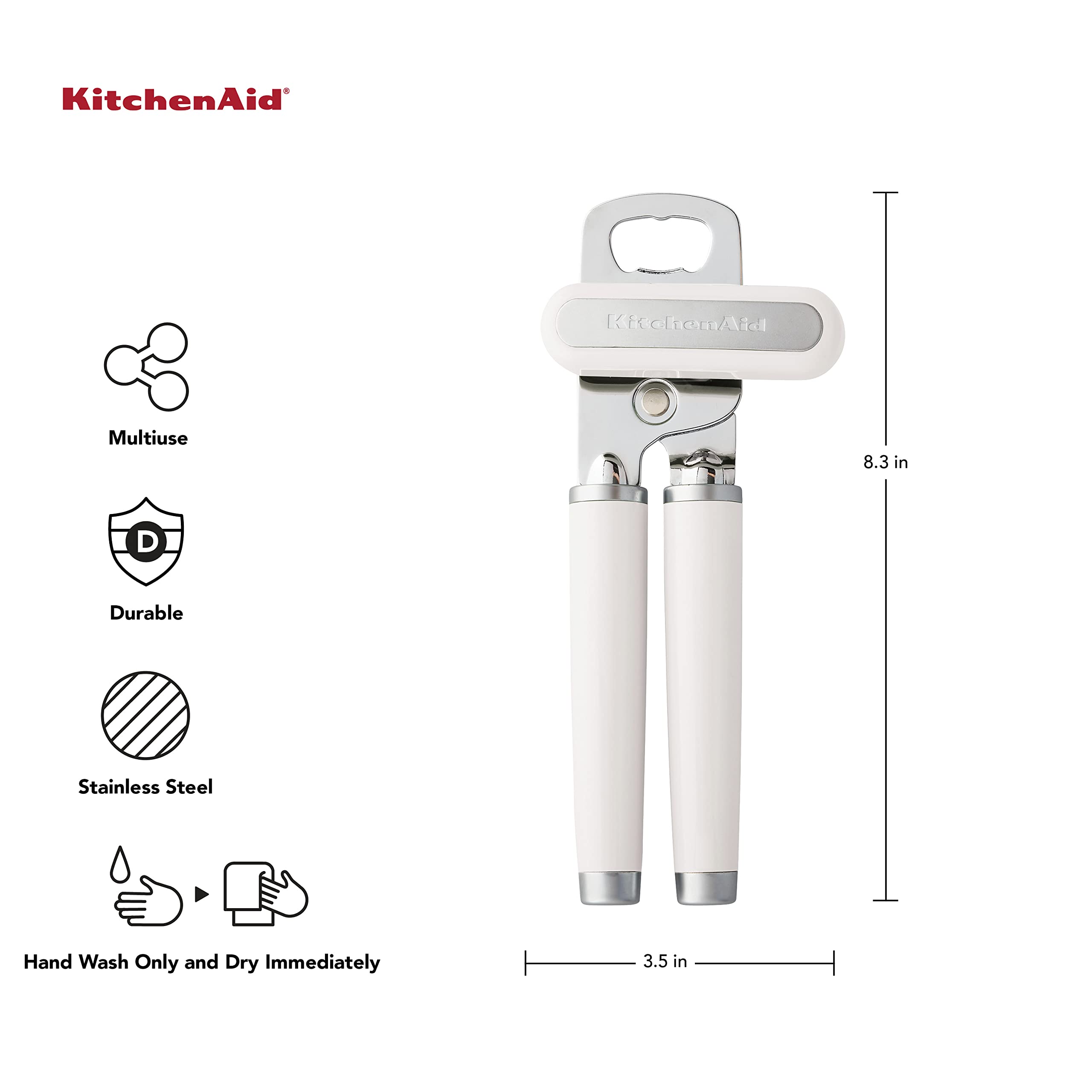 KitchenAid detalle de rueda de corte en acero inoxidable que garantiza cortes limpios