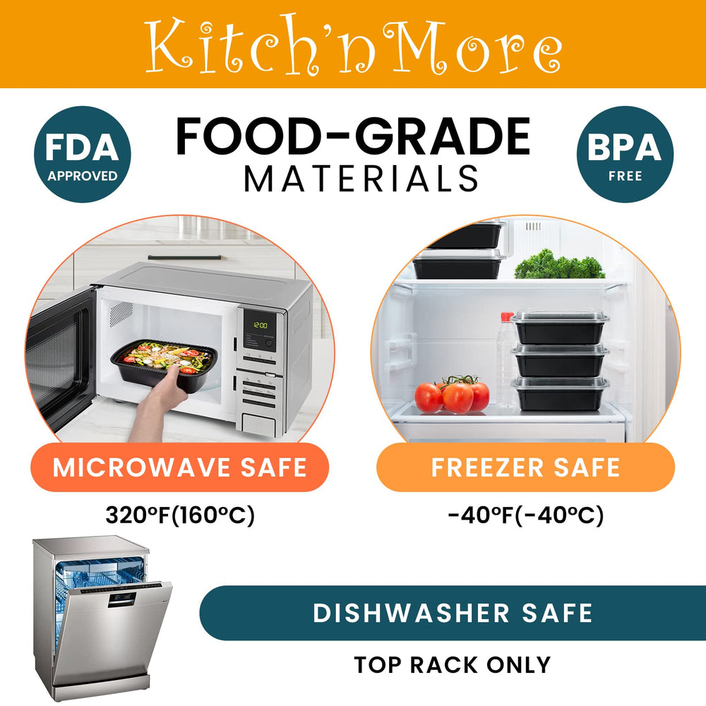 Kitch’nMore envase con comida servida listo para calentar en microondas