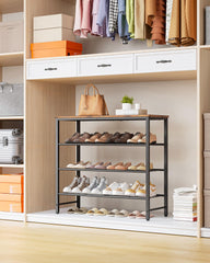 Kitsure tablero superior marrón resistente para objetos decorativos