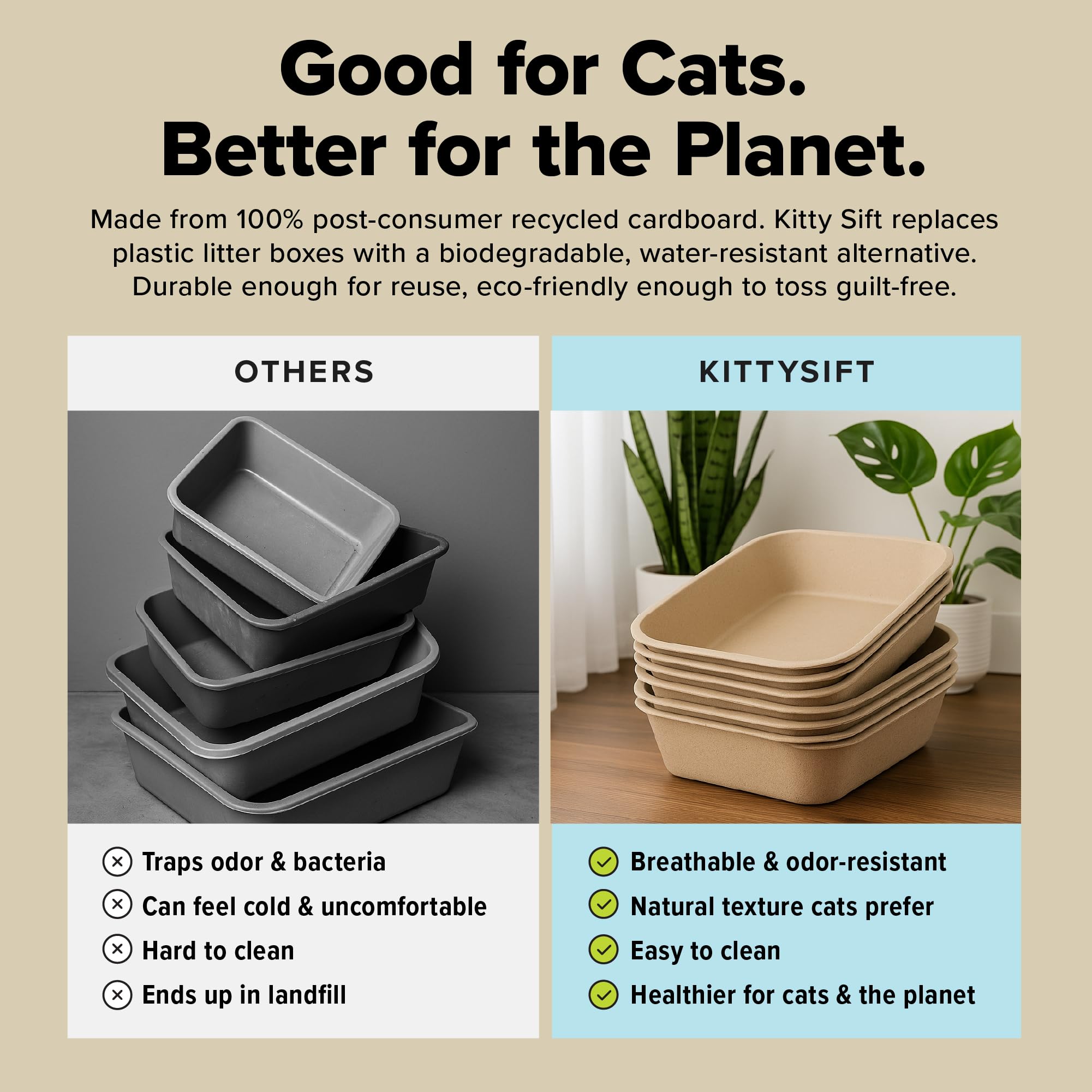 Kitty Sift comparación de tamaño con manos para apreciar dimensiones