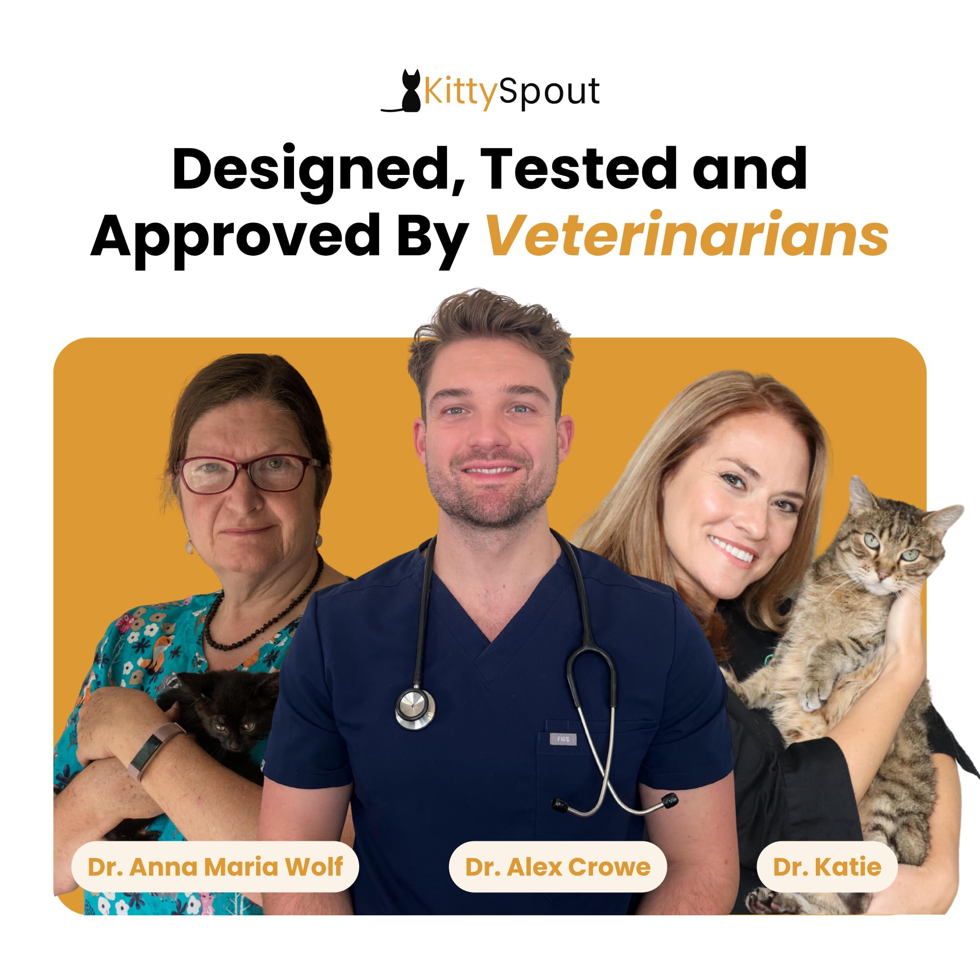 KittySpout comparación de tamaño muestra capacidad 4L frente a objetos diarios