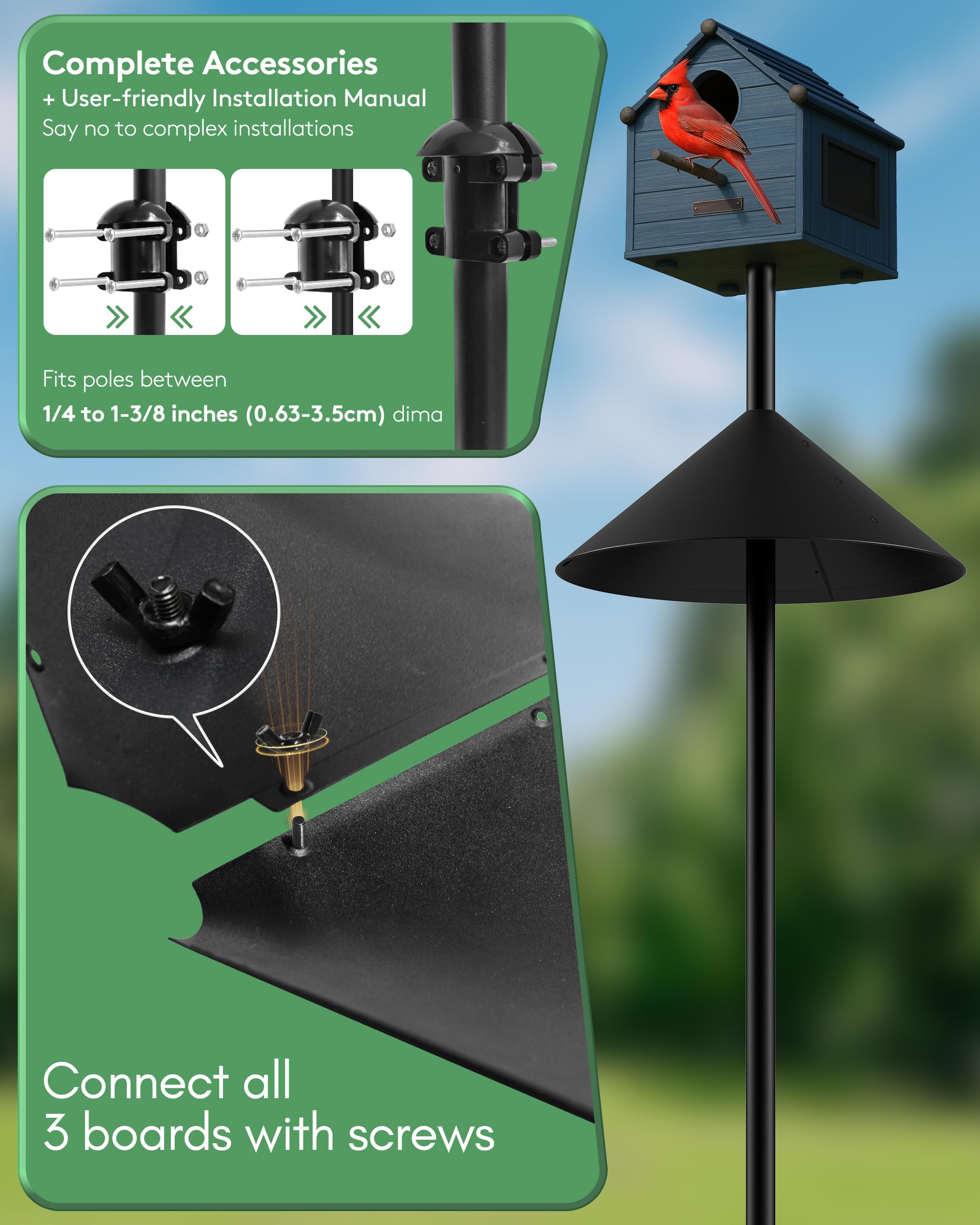KITVONA size comparison with hand showing 19-inch diameter and scale for large-animal deterrence