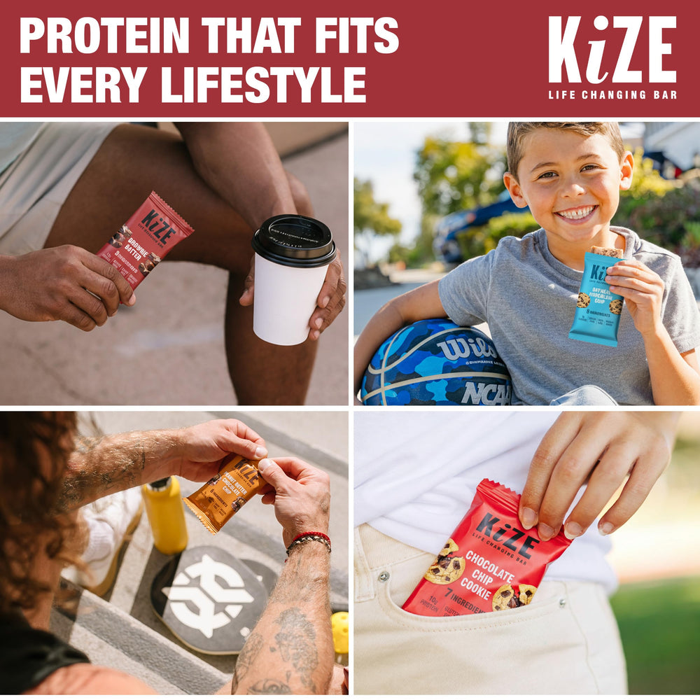 KiZE etiqueta con ingredientes limpios y lista sencilla legible