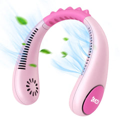 Kkdi ventilador de cuello vista frontal, compacto y cómodo para niños