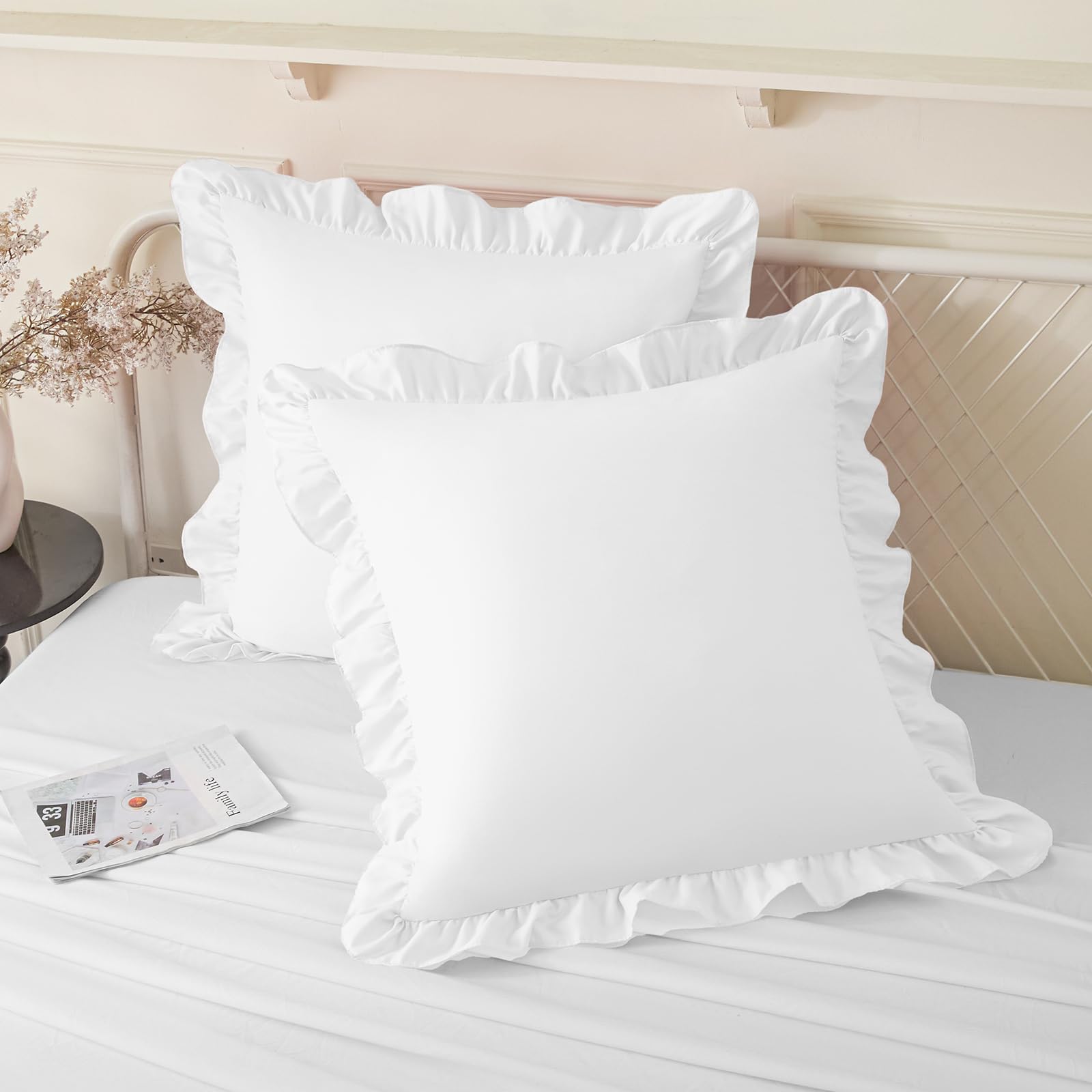 KKJIAF funda frontal empaquetada blanca para decoración elegante