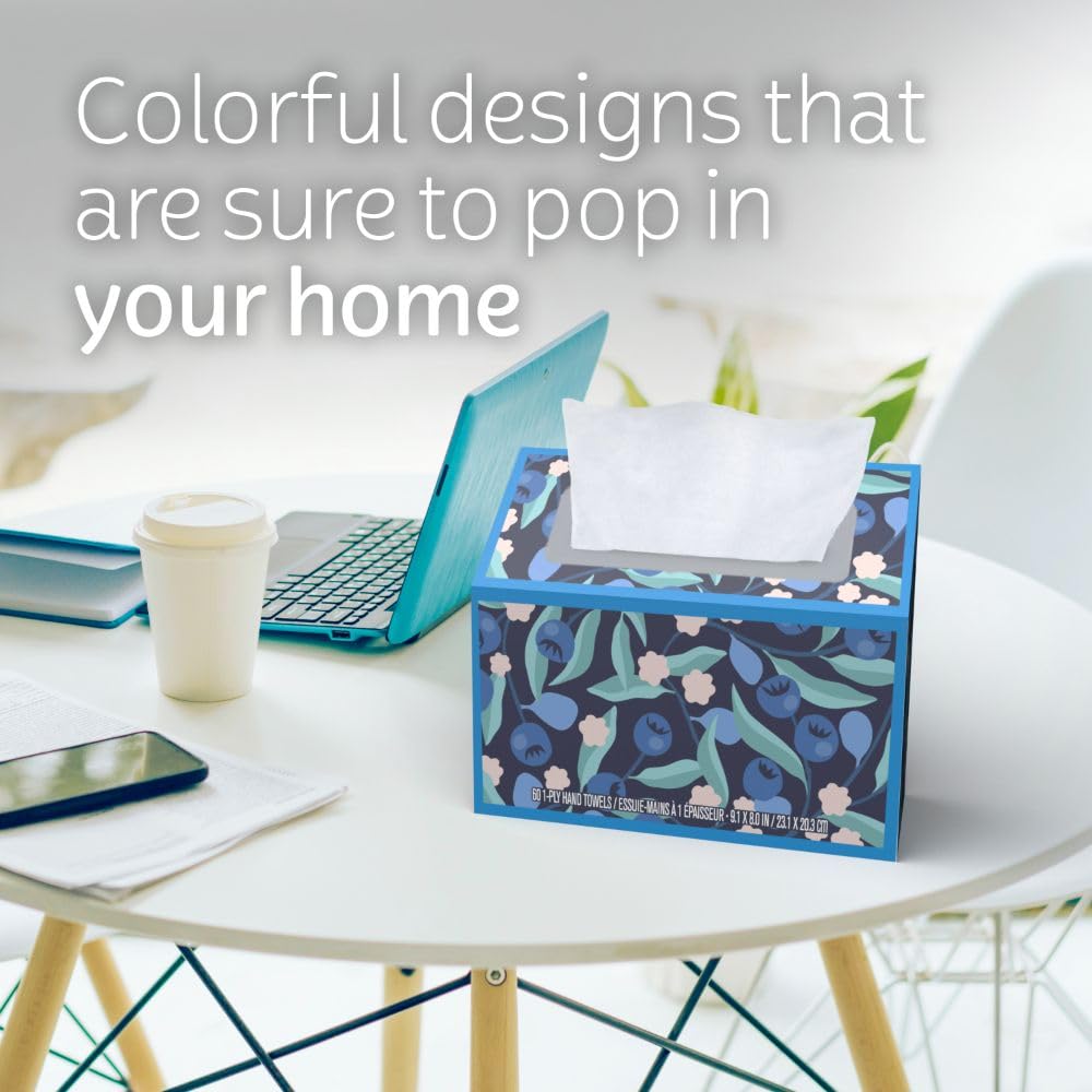 Kleenex demostración de absorbencia con gota para mostrar eficacia