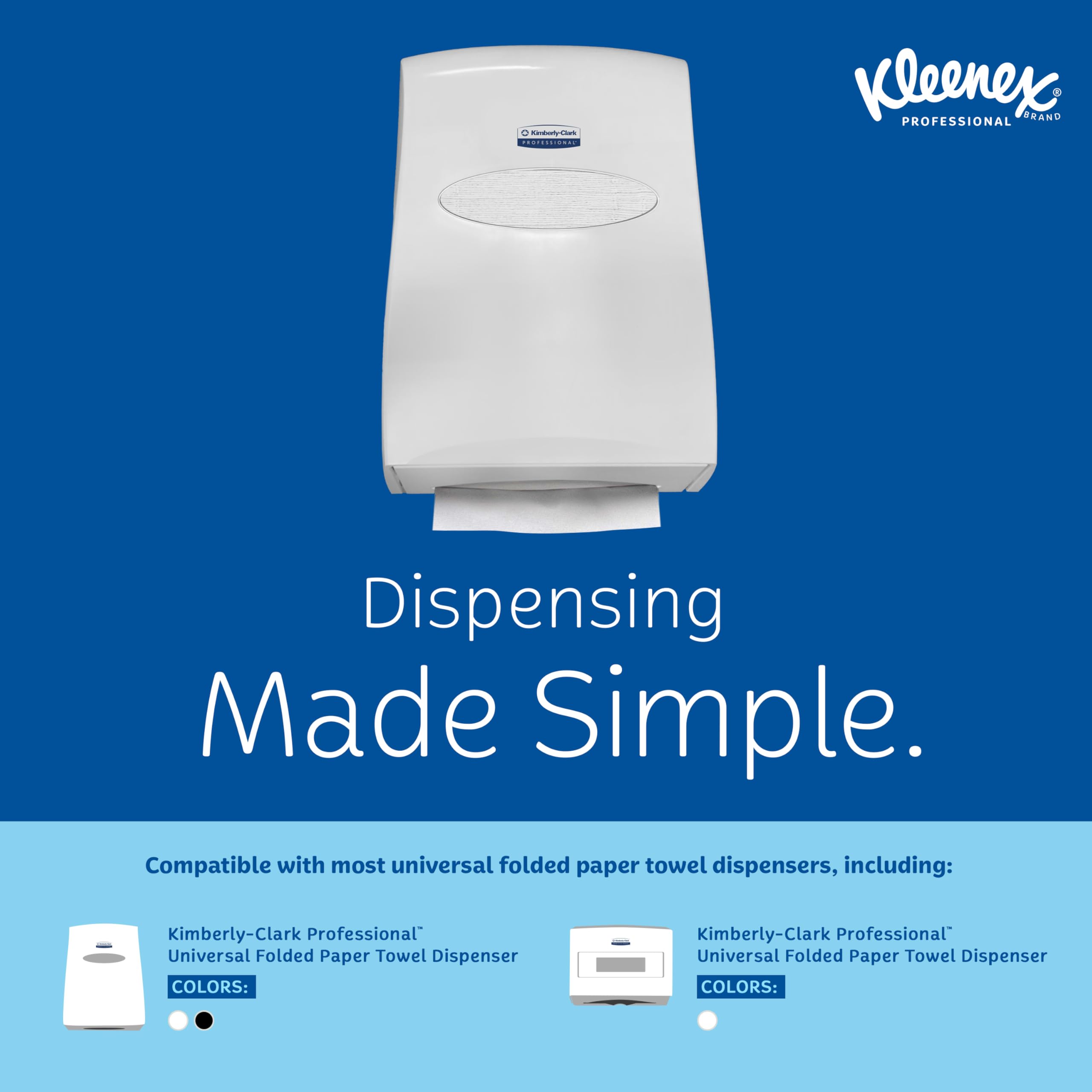Kleenex plegado que ilustra dispensación una a una y menor desperdicio
