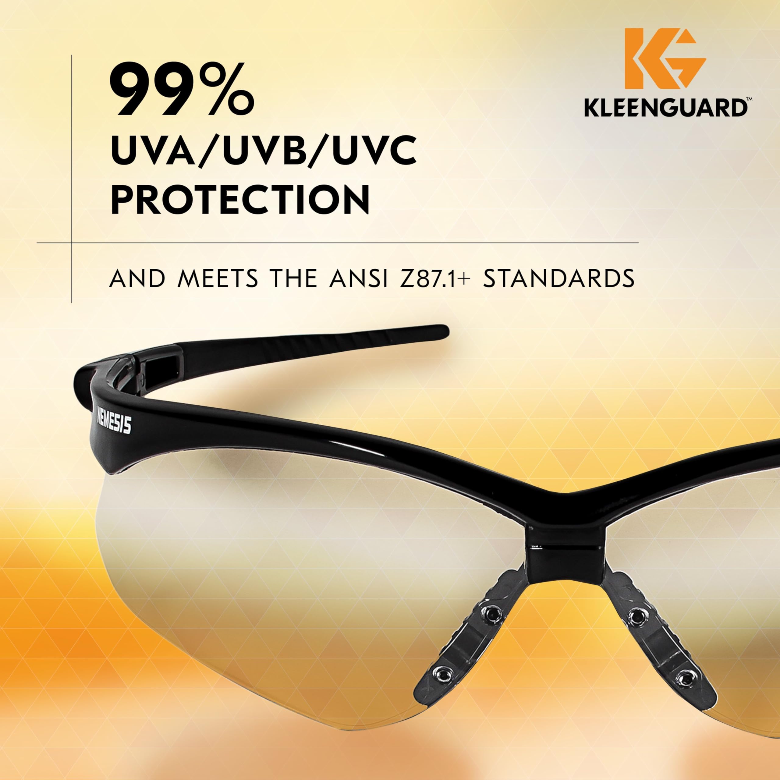 KLEENGUARD gafas con cordón incluido, seguras y siempre accesibles