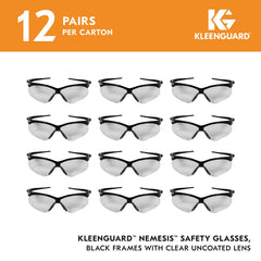 KLEENGUARD primer plano de la lente clara resistente con bloqueo UV