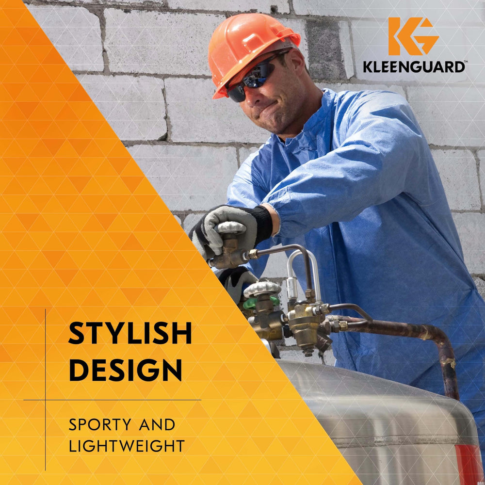 KleenGuard vista lateral del armazón envolvente que mejora la protección periférica