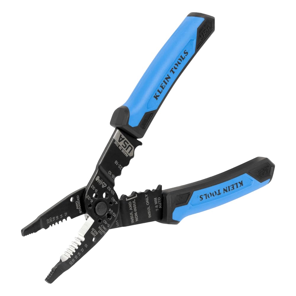 Klein Tools 1025 vista frontal mostrando funciones y agarre ergonómico