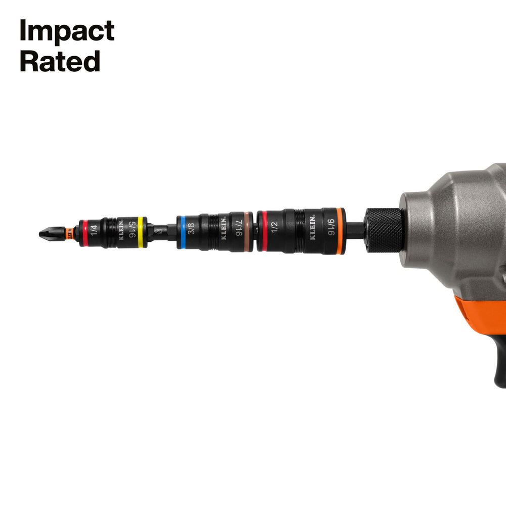 Klein Tools etiqueta y grabado de marca que asegura calidad profesional
