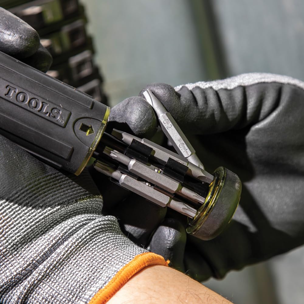Klein Tools primer plano de punta Torx mostrando acabado resistente