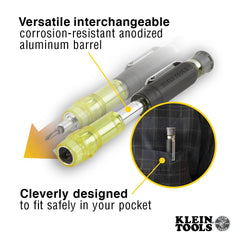 Klein Tools barril doble longitud extendido para acceder a tornillos profundos fácilmente