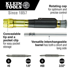 Klein Tools primer plano del mango Cushion-Grip que mejora comodidad y control