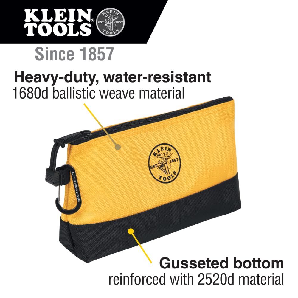 Klein Tools primer plano del fondo reforzado 2520d que previene desgaste