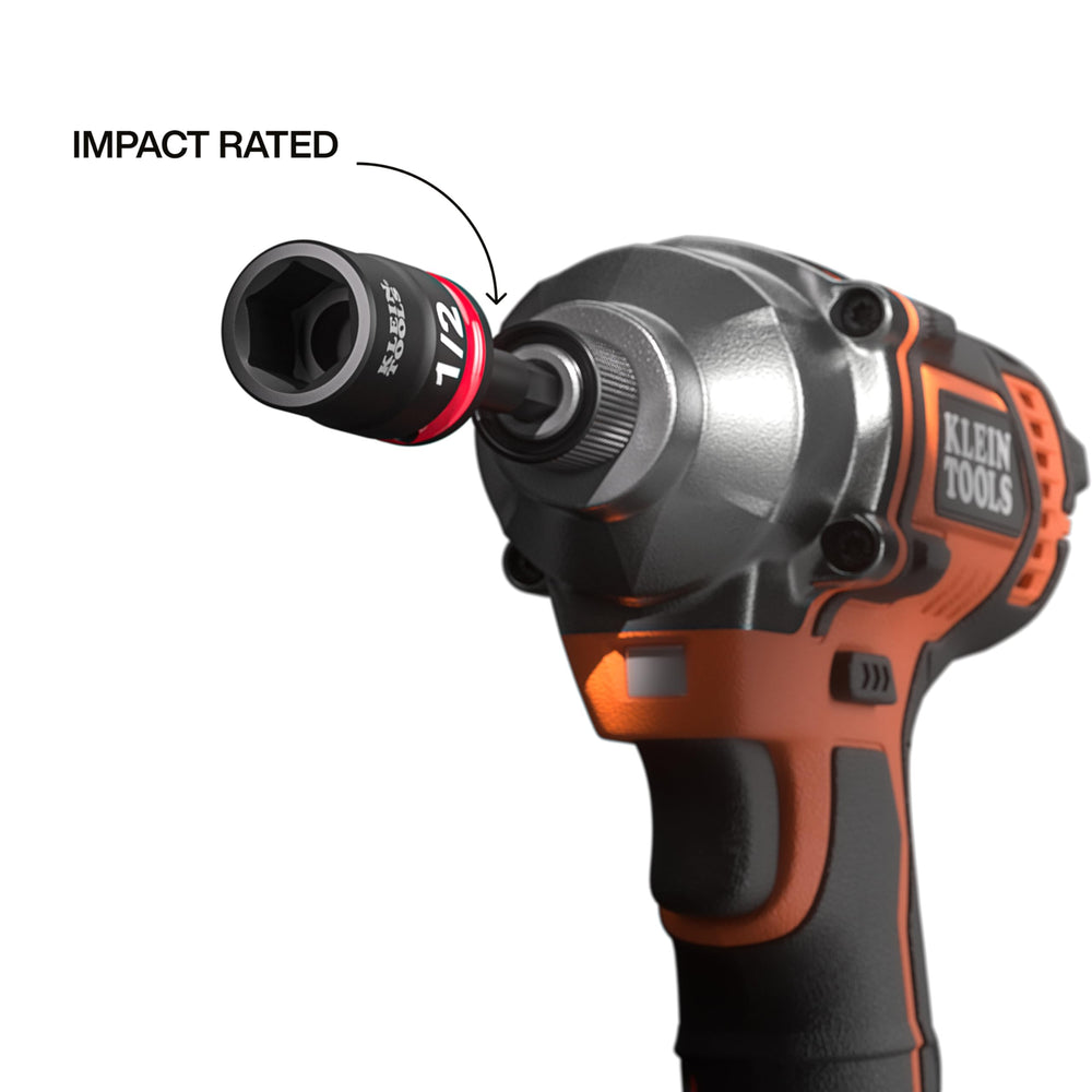 KLEIN TOOLS adaptador de 3 pulgadas conectado a un impulsor para mayor alcance