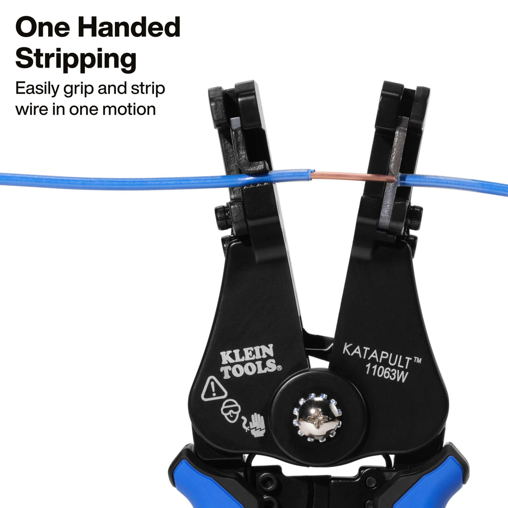 Klein Tools en uso pelando cable, rapidez y consistencia