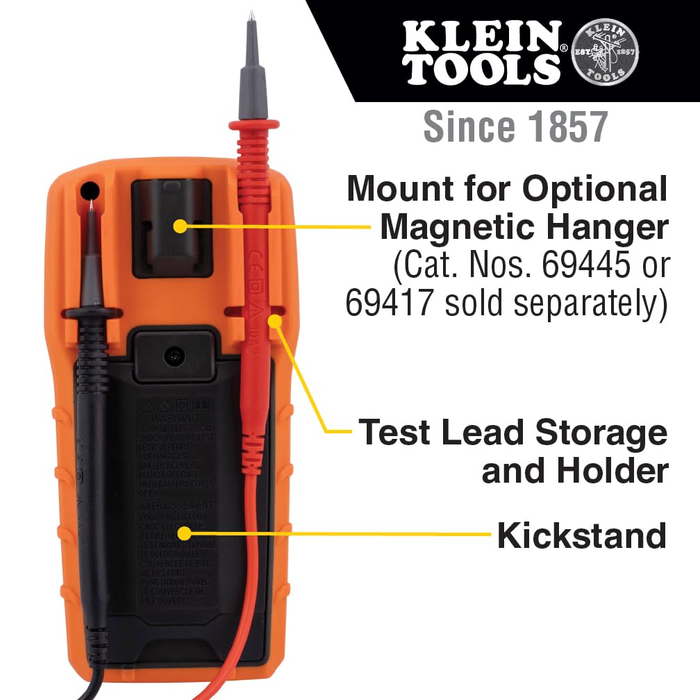 KLEIN TOOLS MM420 puntas con tapas CAT III/CAT IV que aumentan la seguridad