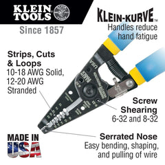 KLEIN TOOLS nariz serrada en detalle para sujeción precisa