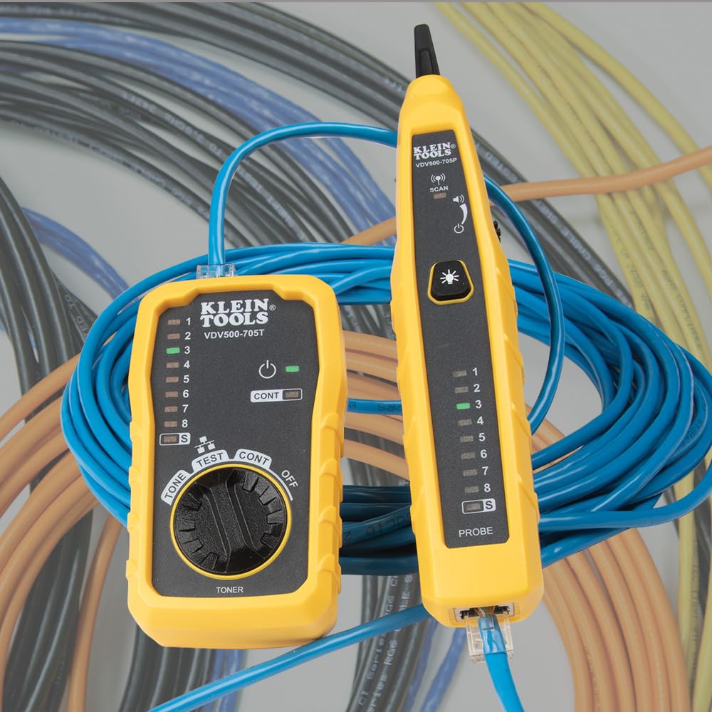 Klein Tools pinzas caimán conectadas a conductor sin terminar para pruebas