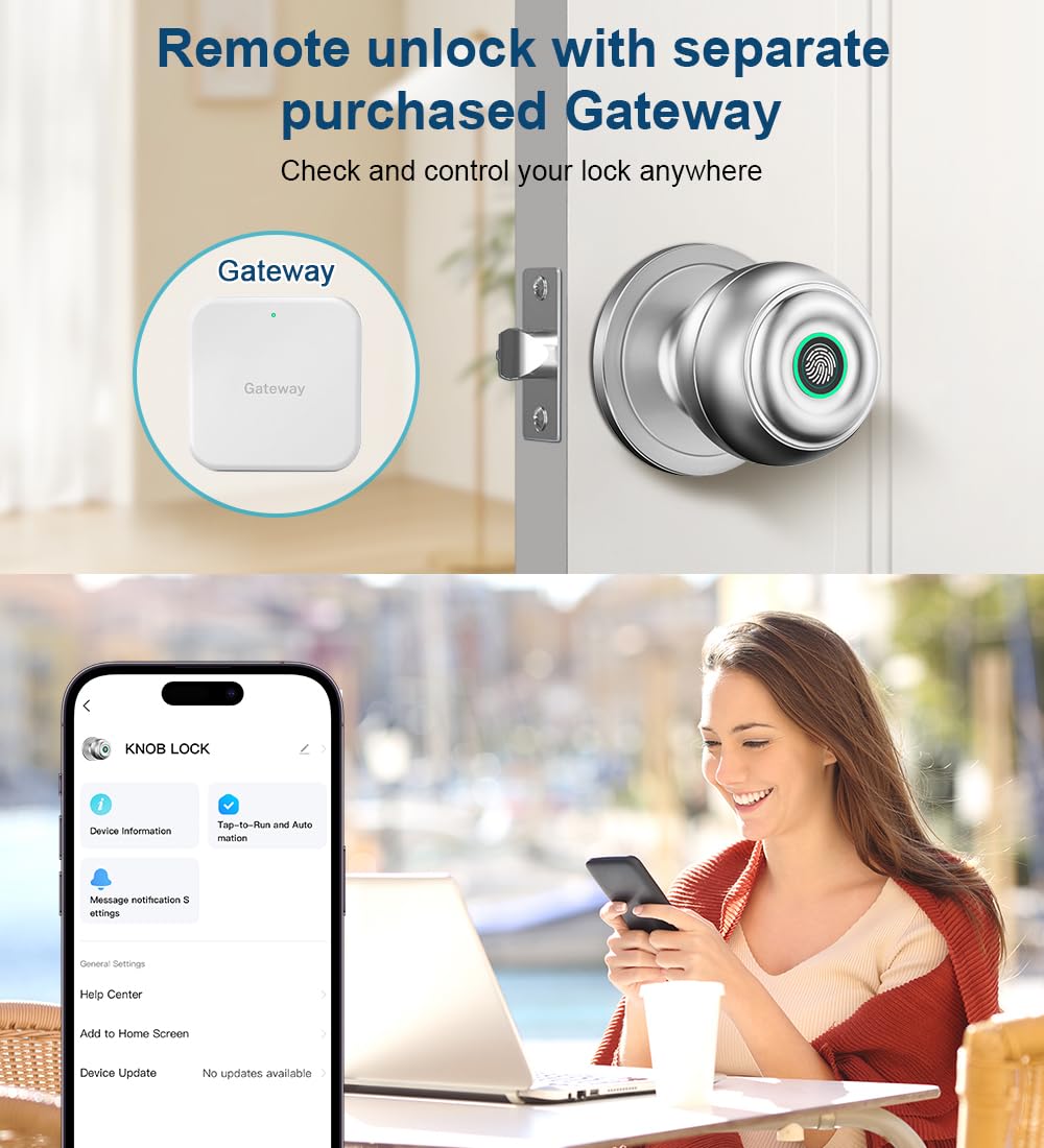 KLLOQUE pomo instalado en puerta de dormitorio, privacidad y estilo