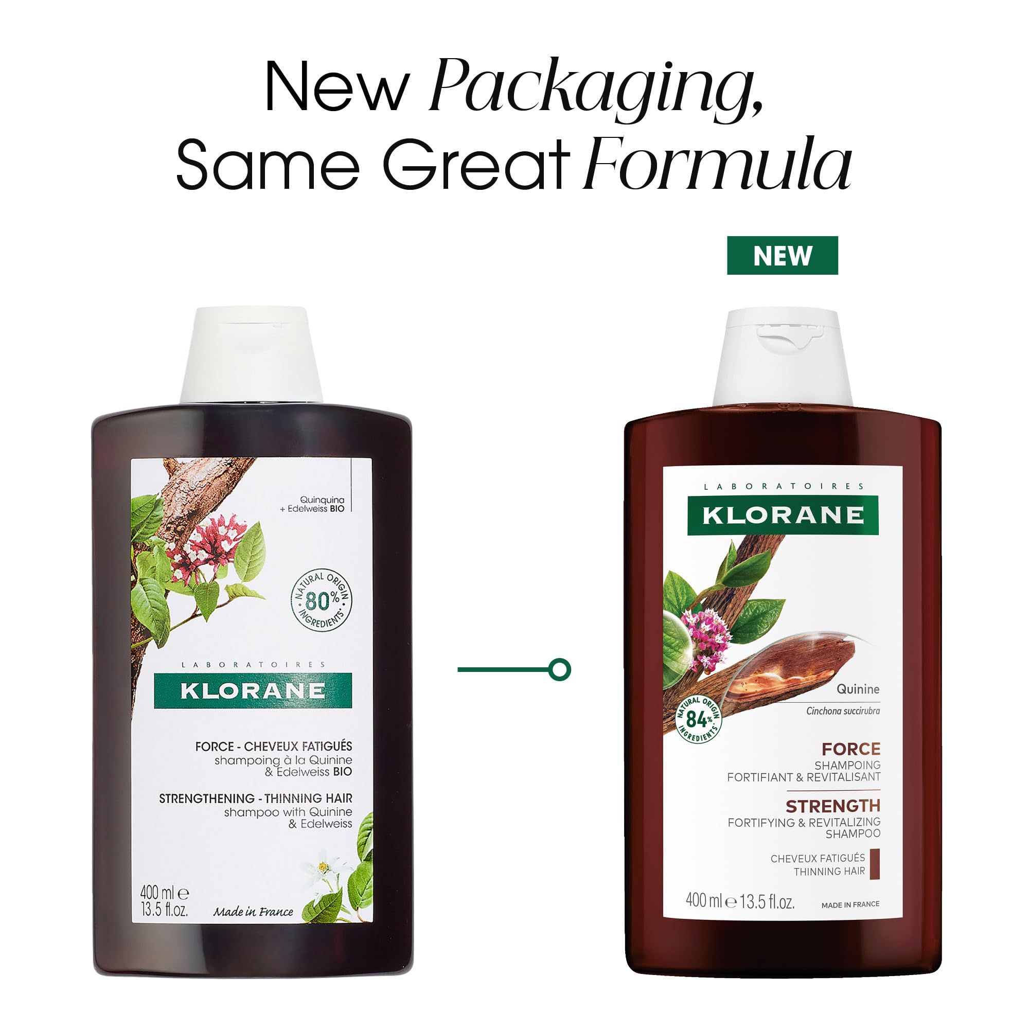 Klorane cierre de etiqueta sello vegano y fórmula biodegradable