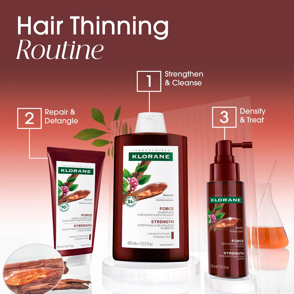 Klorane pack de productos con quinina rutina completa para grosor