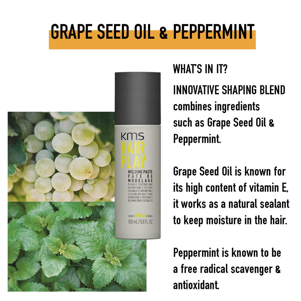 KMS resultado sobre cabello seco con textura definida y acabado mate