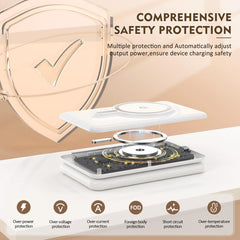 Knild estación en mesita de noche con dispositivos, carga y orden diario