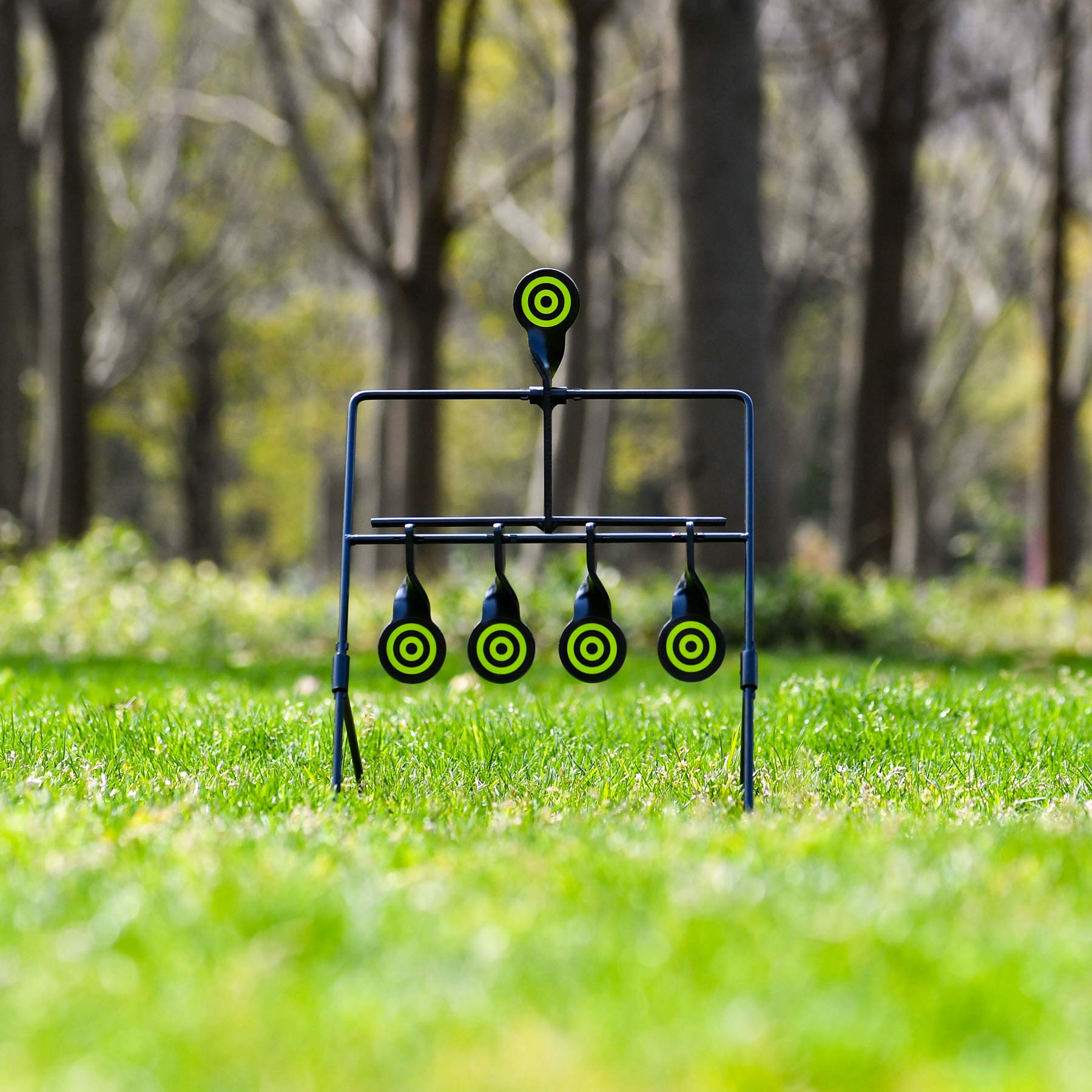 KNINE OUTDOORS comparación de tamaño con regla mostrando dimensiones compactas