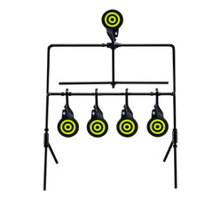 KNINE OUTDOORS placa de acero 3mm detallando resistencia ante impactos