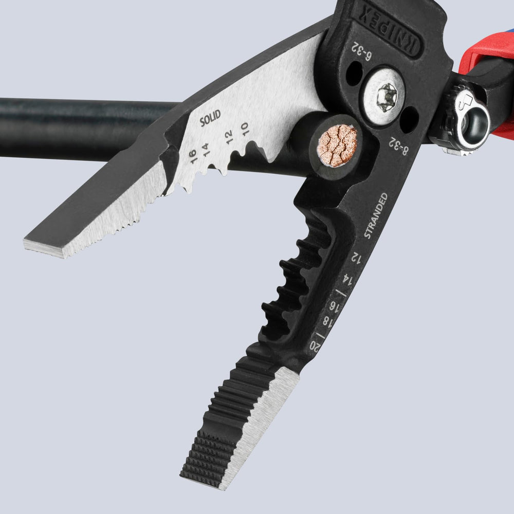KNIPEX primer plano de hojas en cizalla para cortes más fáciles