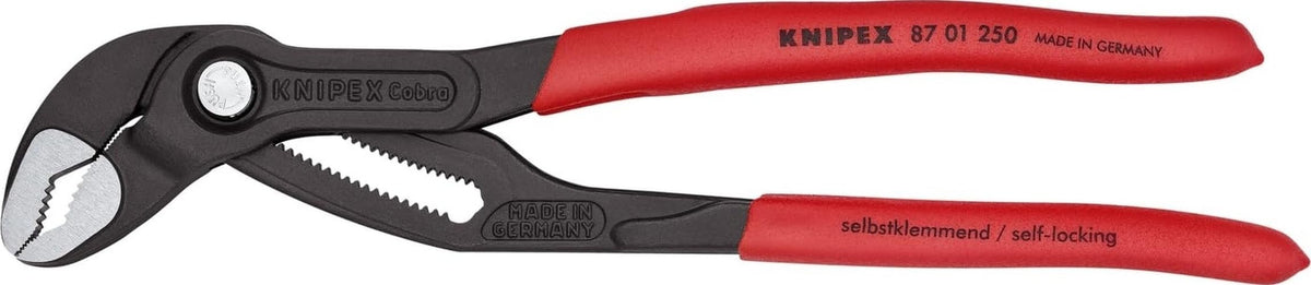 KNIPEX vista frontal con etiqueta y acabado resistente