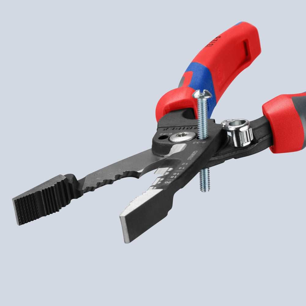 KNIPEX punta knurled para mejor sujeción y control en maniobras