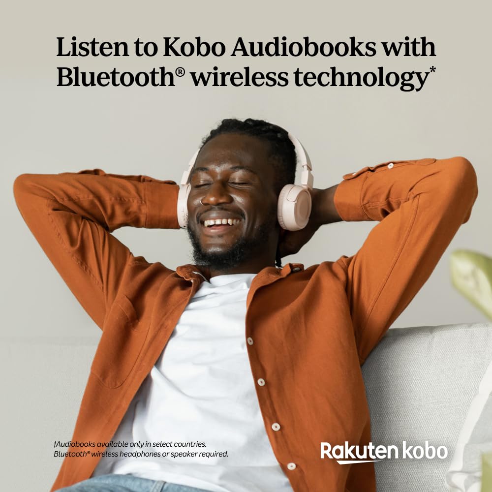 Kobo Clara BW y contenido de la caja mostrando accesorios Kobo