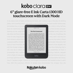 Kobo Clara BW detalle del borde mostrando acabado duradero Kobo