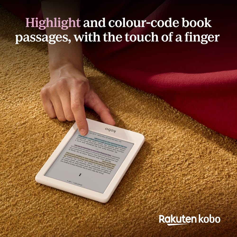 Kobo Clara Colour resaltados multicolor en un capítulo para estudiar rápido