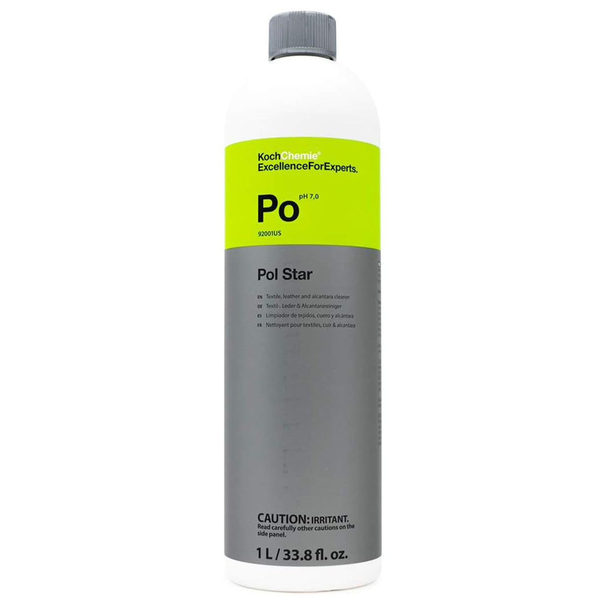 KOCHCHEMIE Pol Star bote frontal mostrando etiqueta y volumen