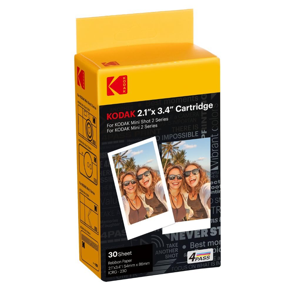 KODAK etiqueta con modelos compatibles y ventajas de la recarga
