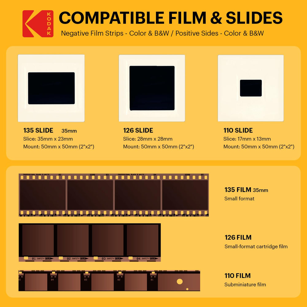 KODAK pantalla LCD de 5 pulgadas mostrando galería y previsualización clara