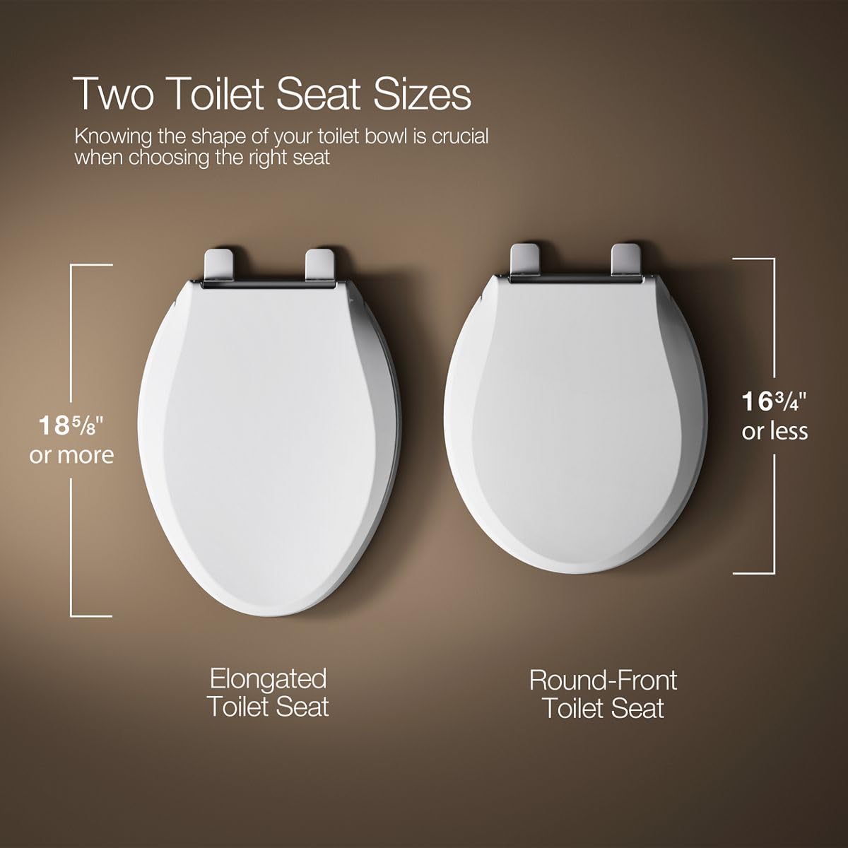 KOHLER Brevia perfil lateral mostrando la forma elongada y ajuste preciso