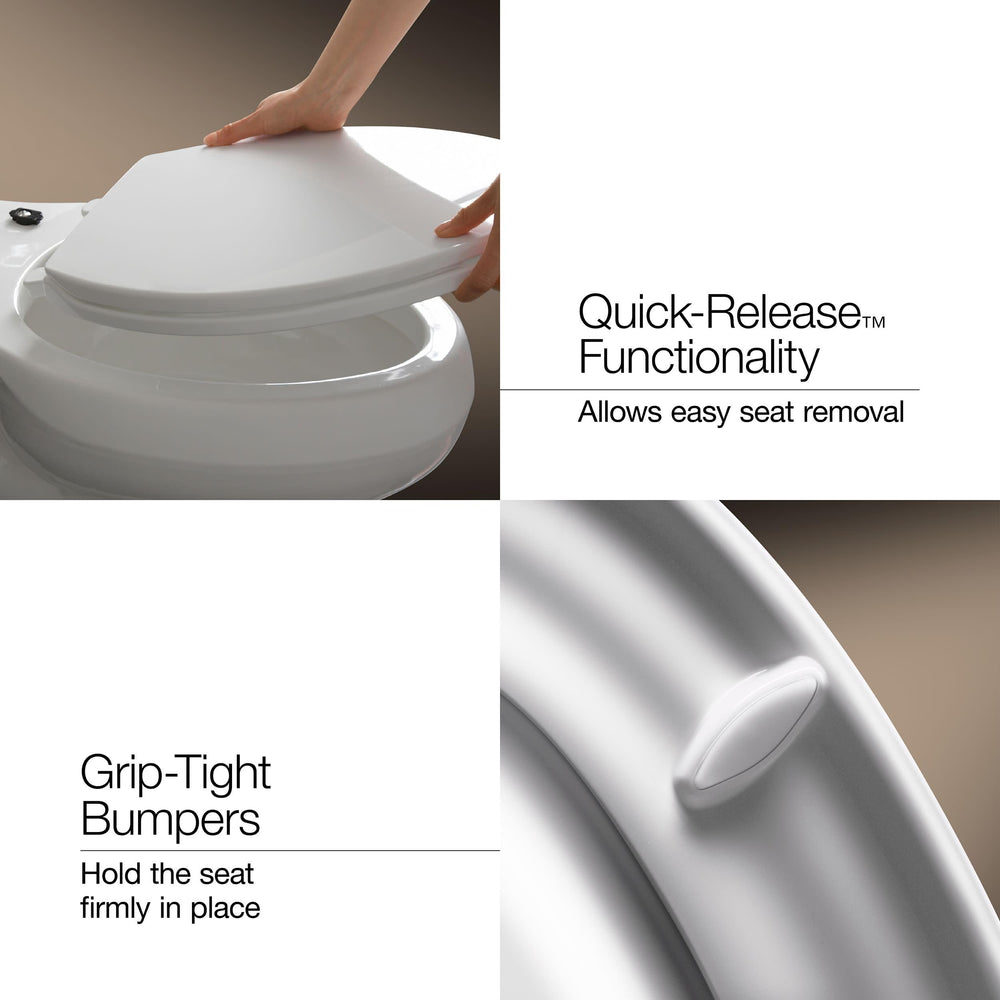 kohler sistema grip-tight sujetadores desde arriba para estabilidad