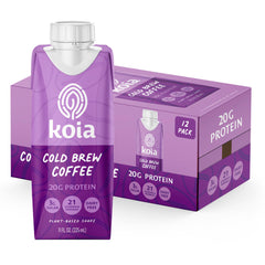 Koia botella frontal mostrando diseño y conveniencia para llevar