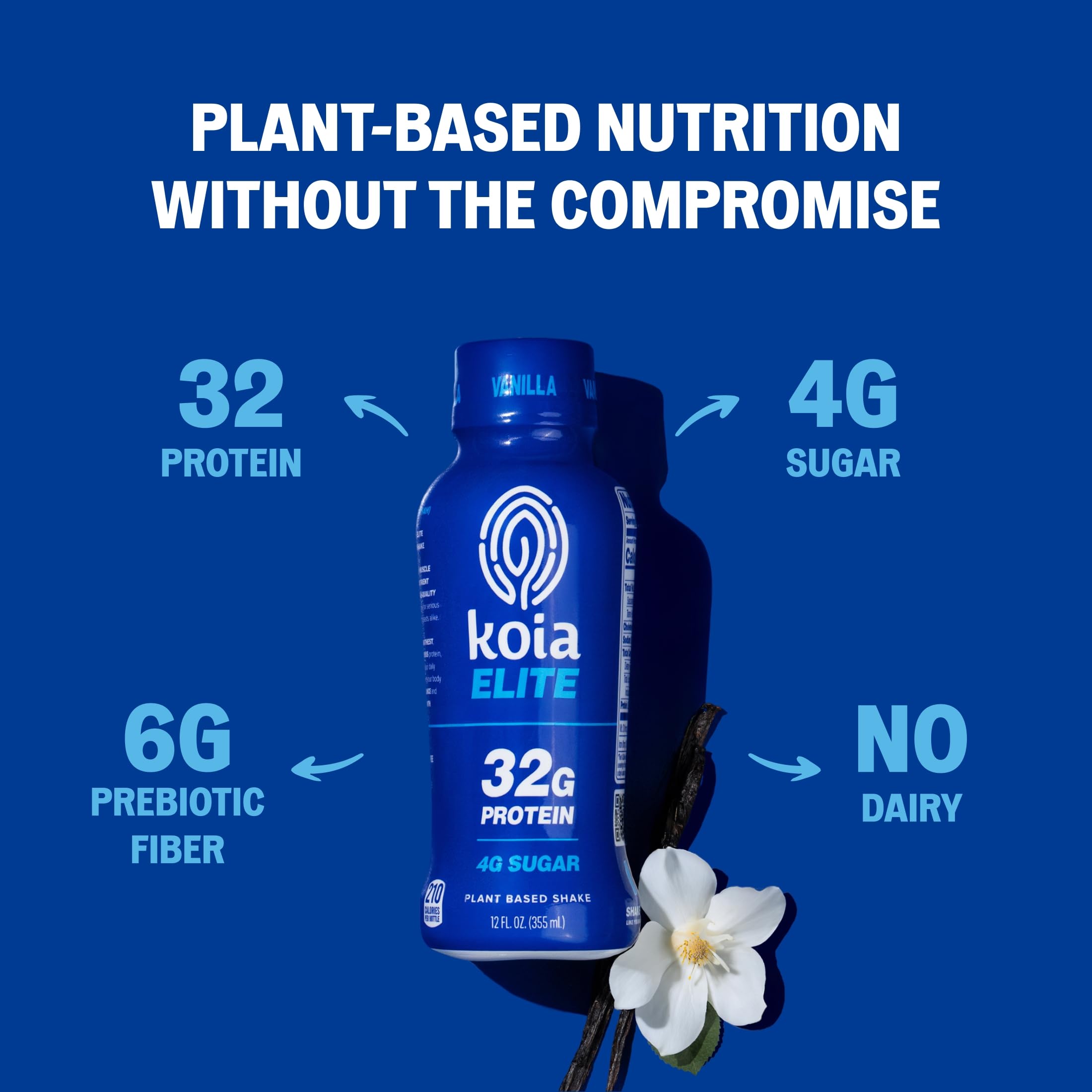 Koia Elite detalle de etiqueta nutricional y información clara