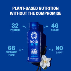 Koia Elite detalle de etiqueta nutricional y información clara
